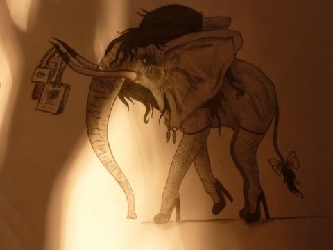Elephant à coiffure Amy W